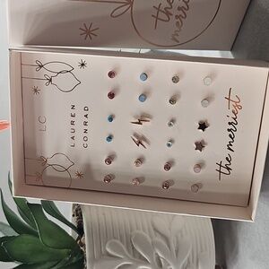 Lauren Conrad 12 Earring Stud Boxed Set with Multiple Colors